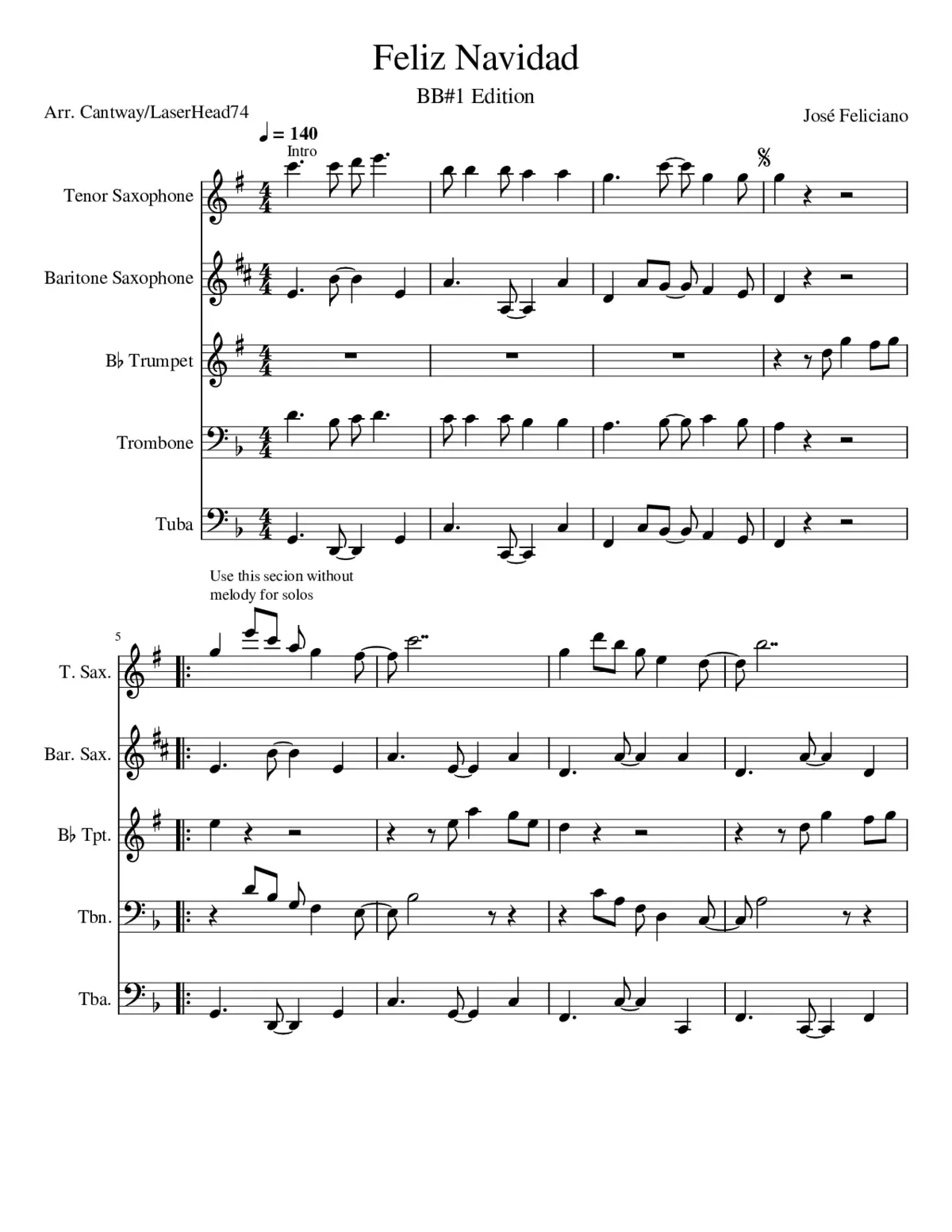 Feliz Navidad BB1 edition (original Cantway) - Page 1
