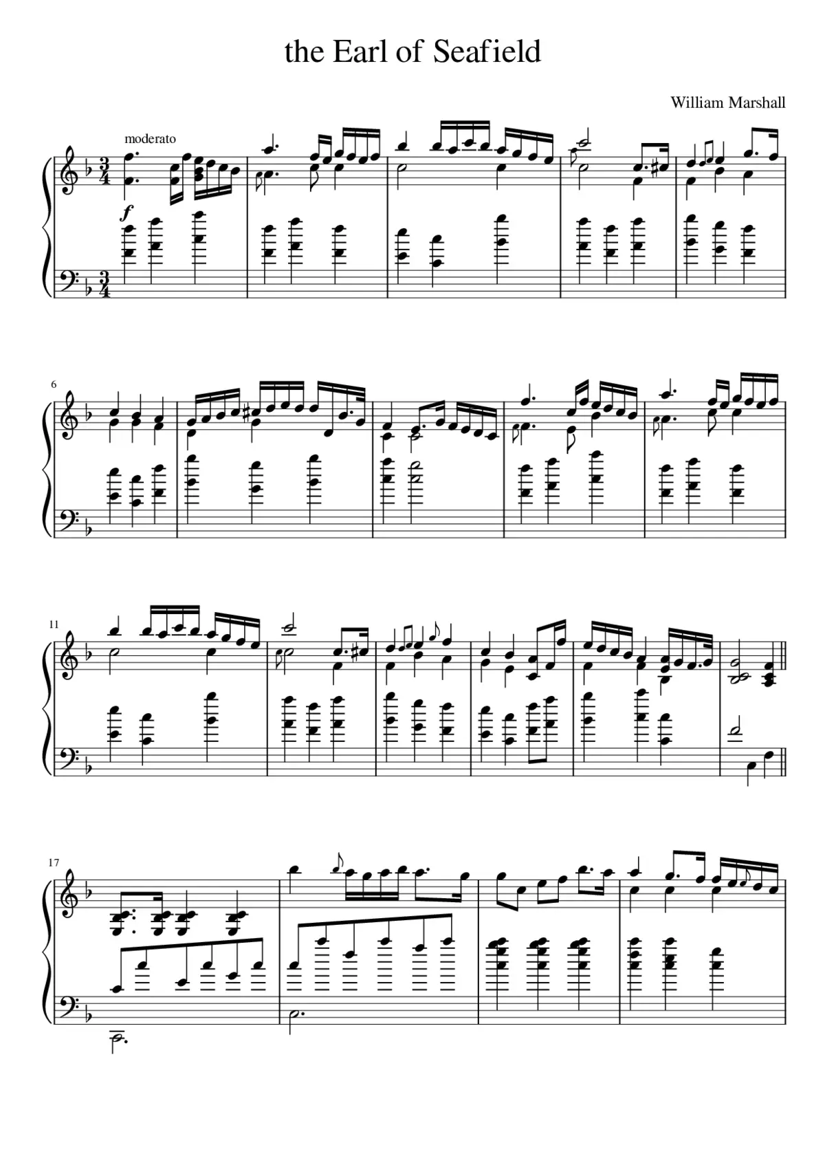 the Earl of Seafield - Page 1