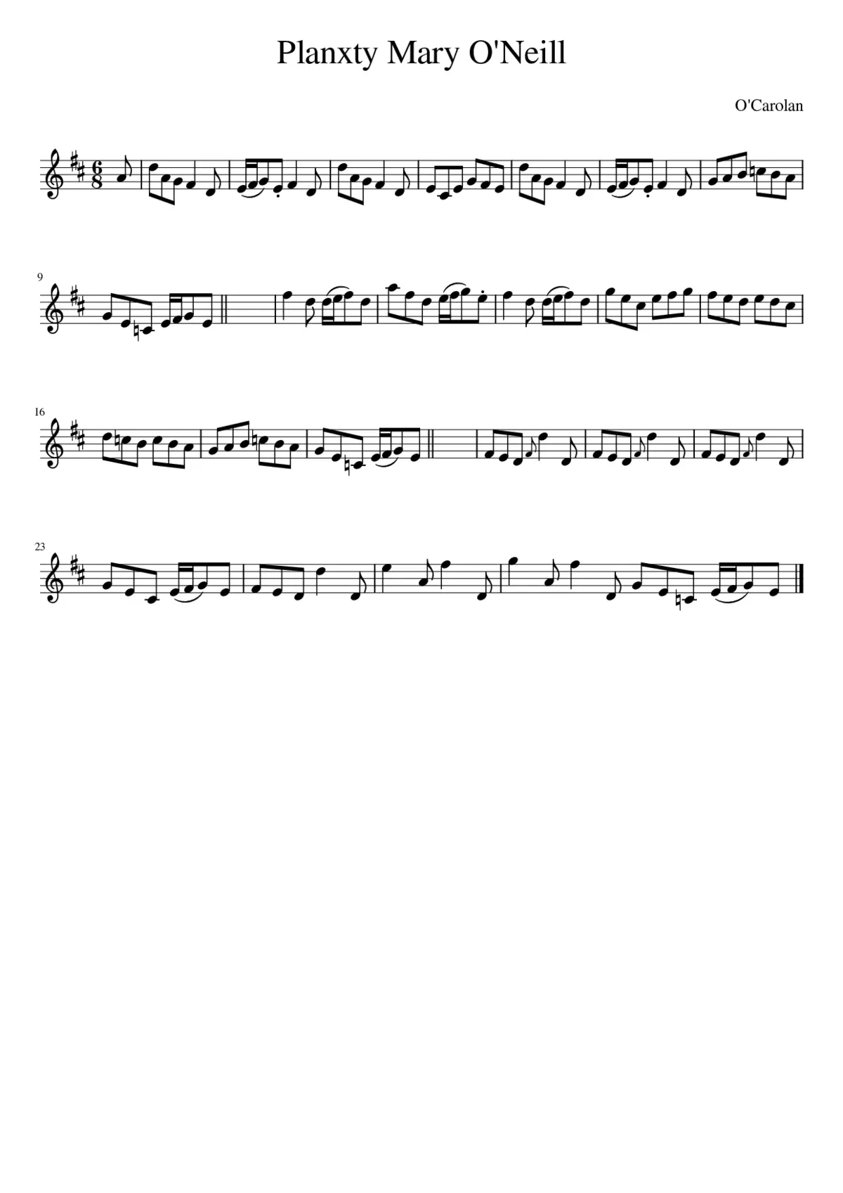 Mary O'Neill - Page 1