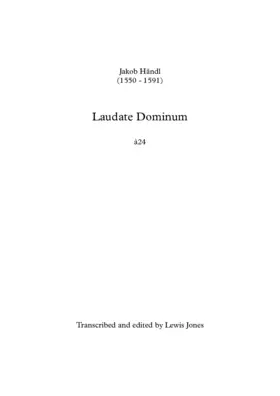 Laudate Dominum in sanctis ejus a 24