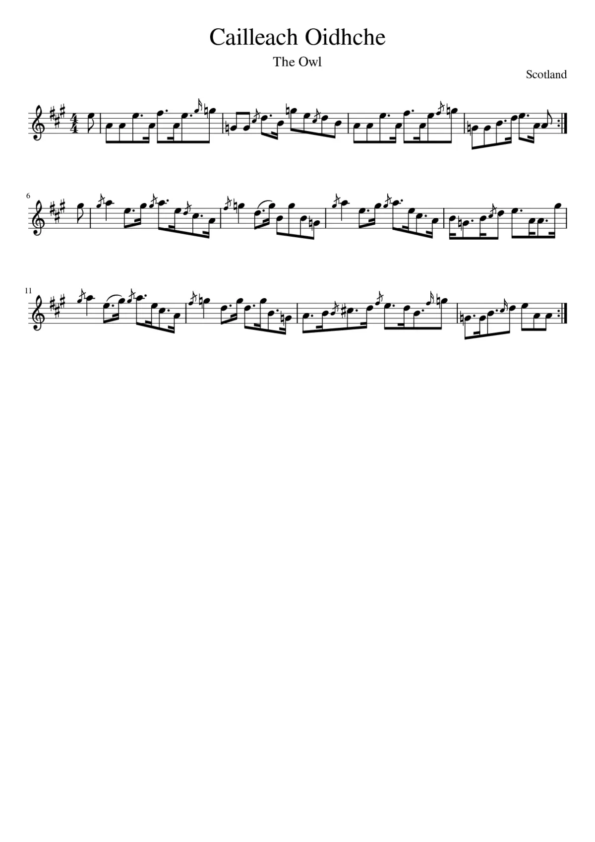 Cailleach Oidhche - Page 1