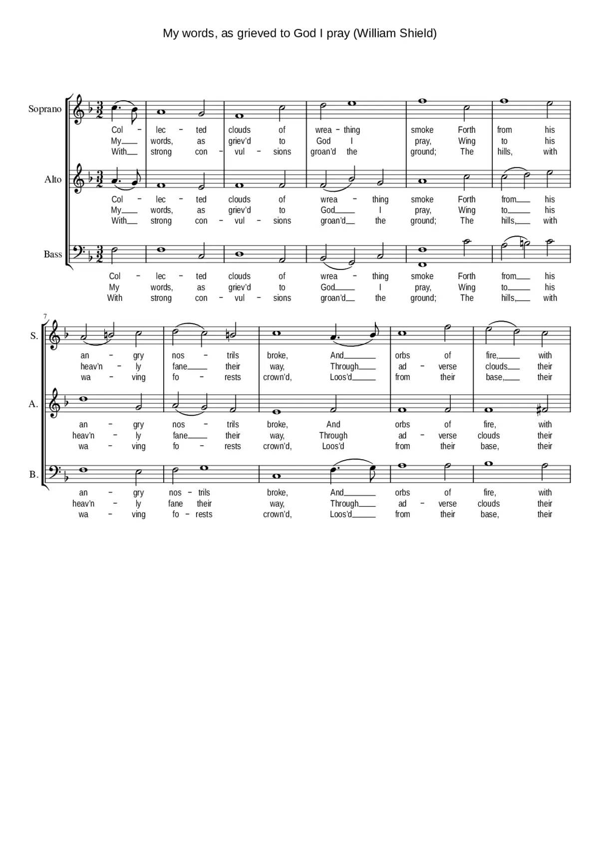 My words as grieved to God I pray - Page 1