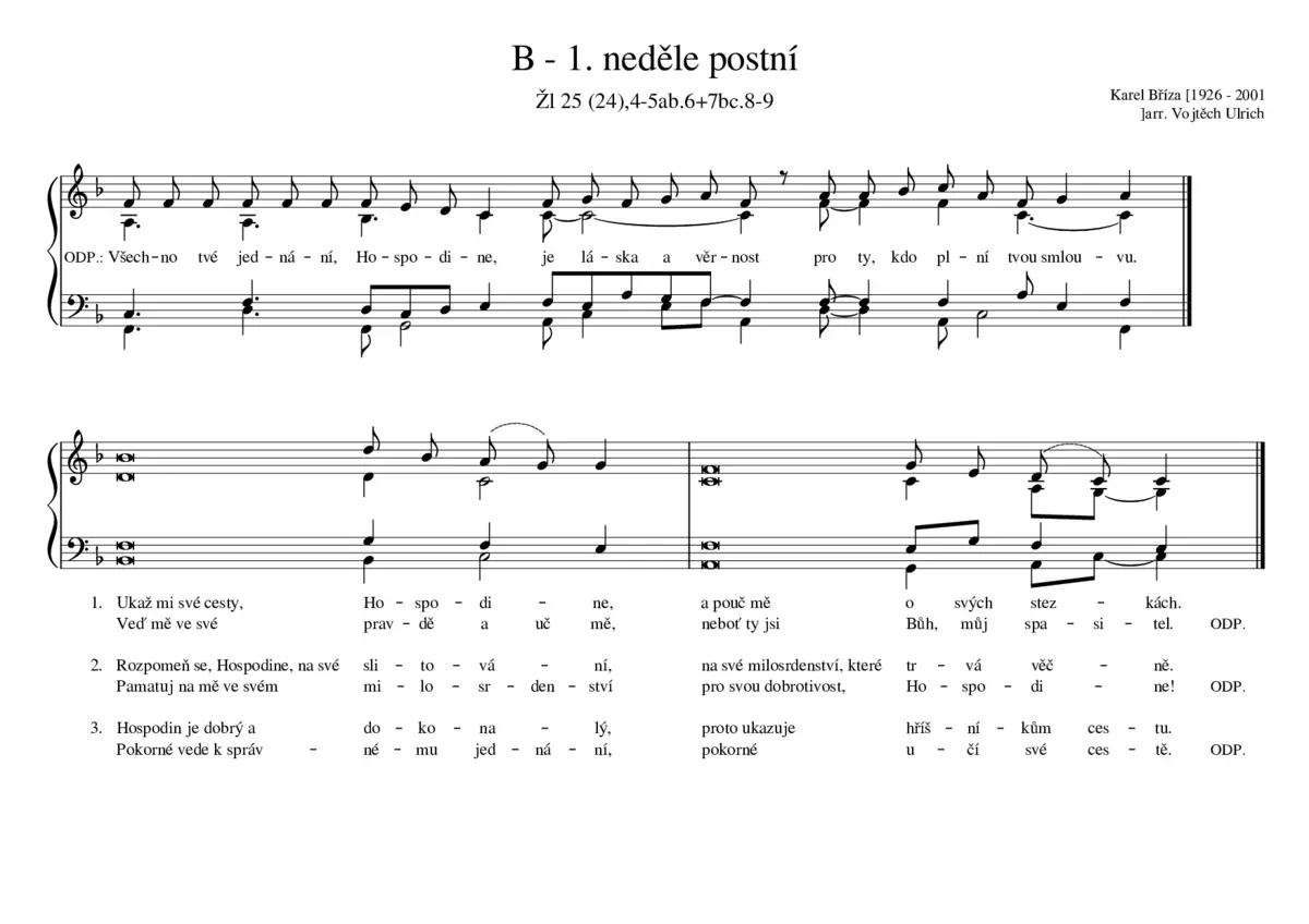 B - 1. neděle postní - Page 1