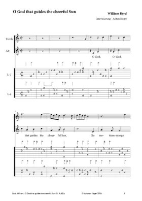 O God that Guides the Cheerful Sun
