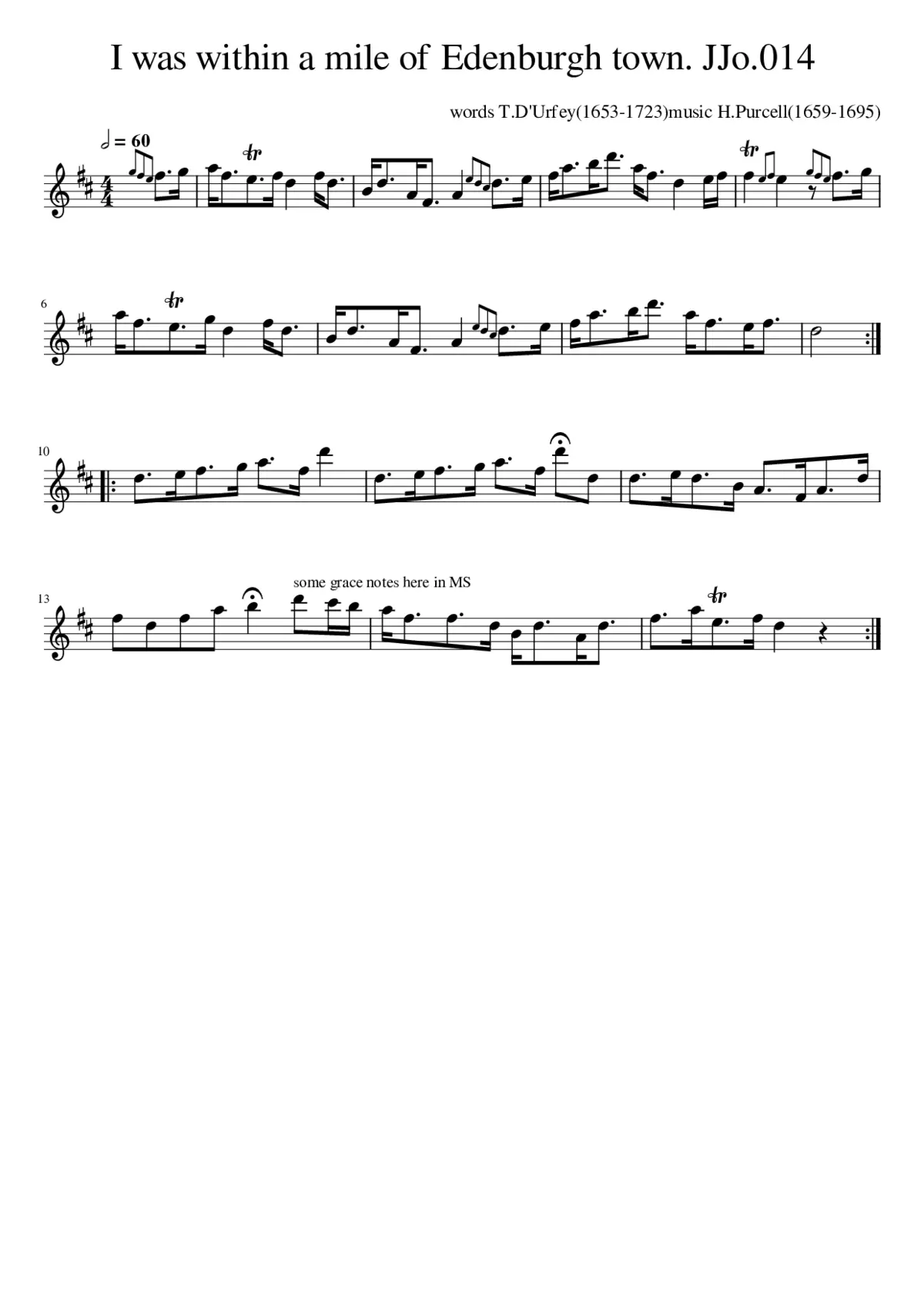 I was within a mile of Edenburgh town. JJo.014 - Page 1