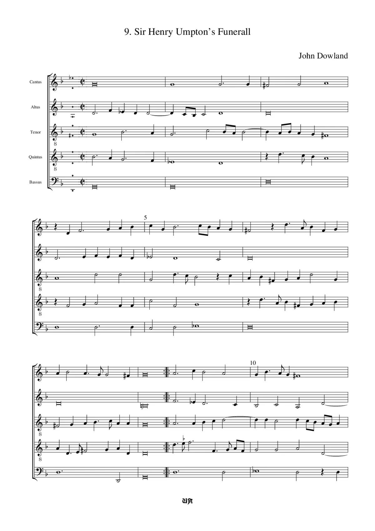 Sir Henry Umpton's Funeral - Page 1