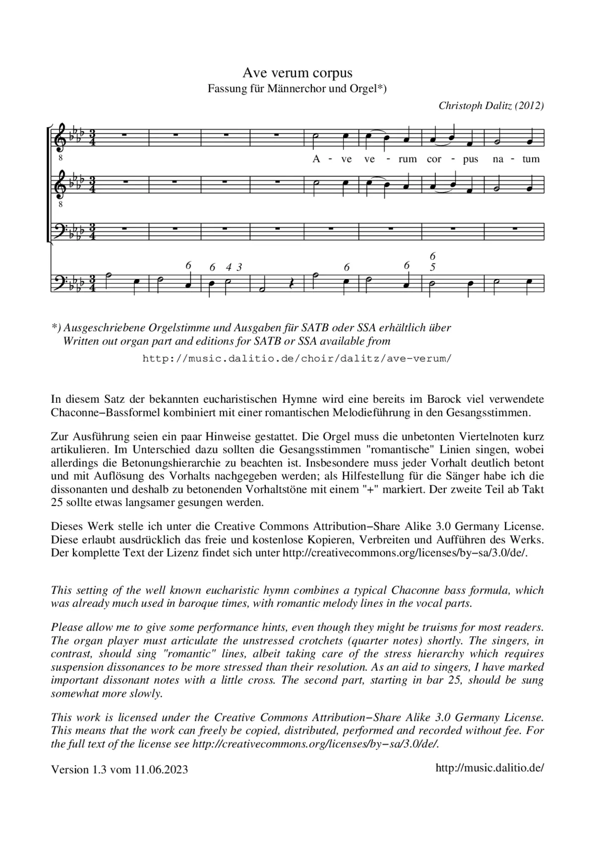 Ave verum corpus - Page 1