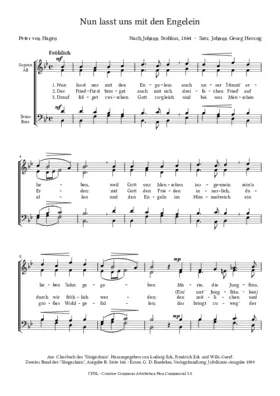 Nun lasst uns mit den Engelein