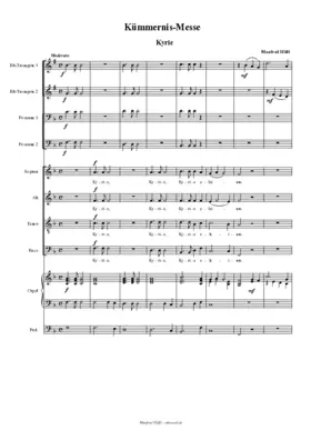 Messe für Bläserquartett, Chor und Orgel in F