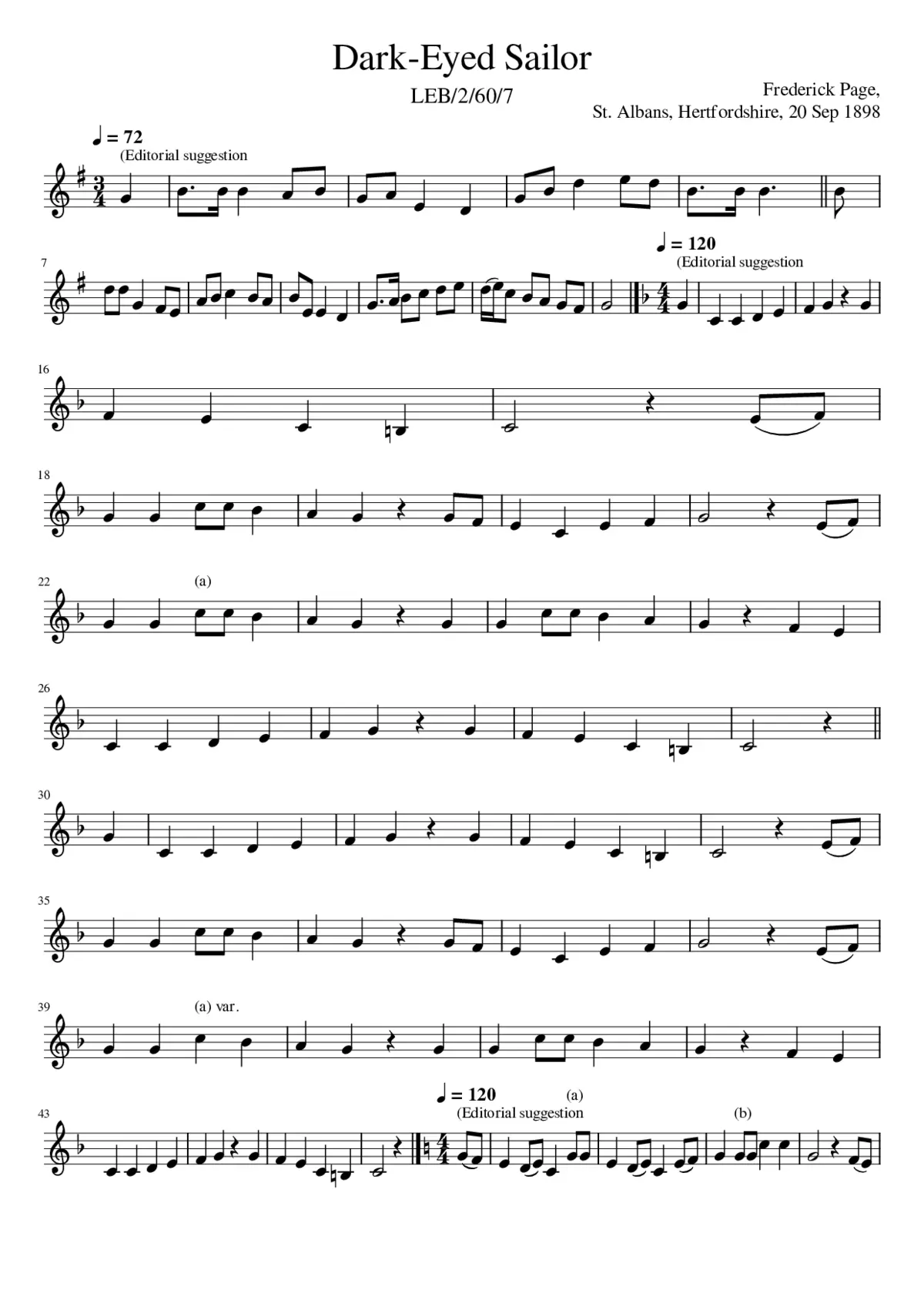 Dark-Eyed Sailor - Page 1