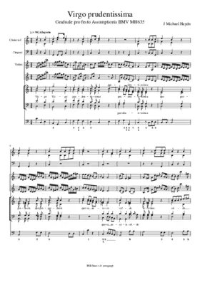 Virgo prudentissima, MH 635