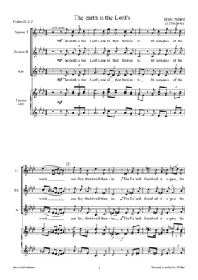 The earth is the Lord's