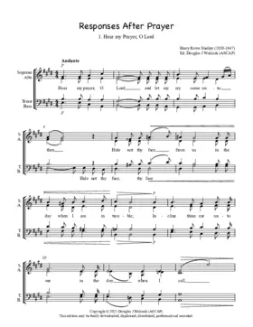 Responses After Prayer