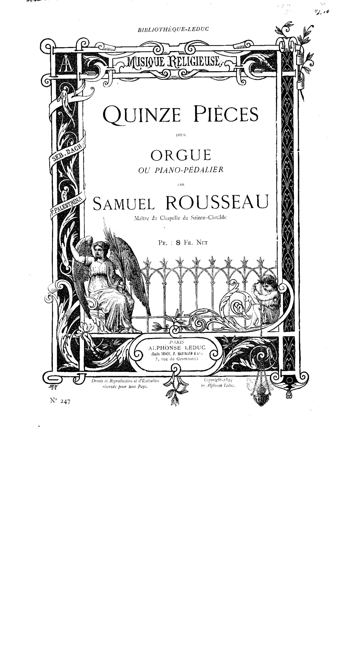 15 Pièces pour orgue ou piano-pédalier - Page 1