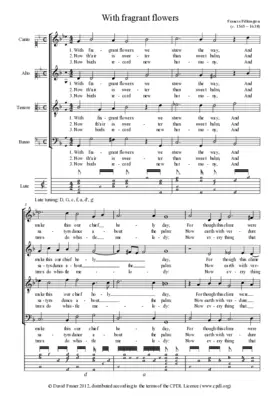 With fragrant flowers we strew the way