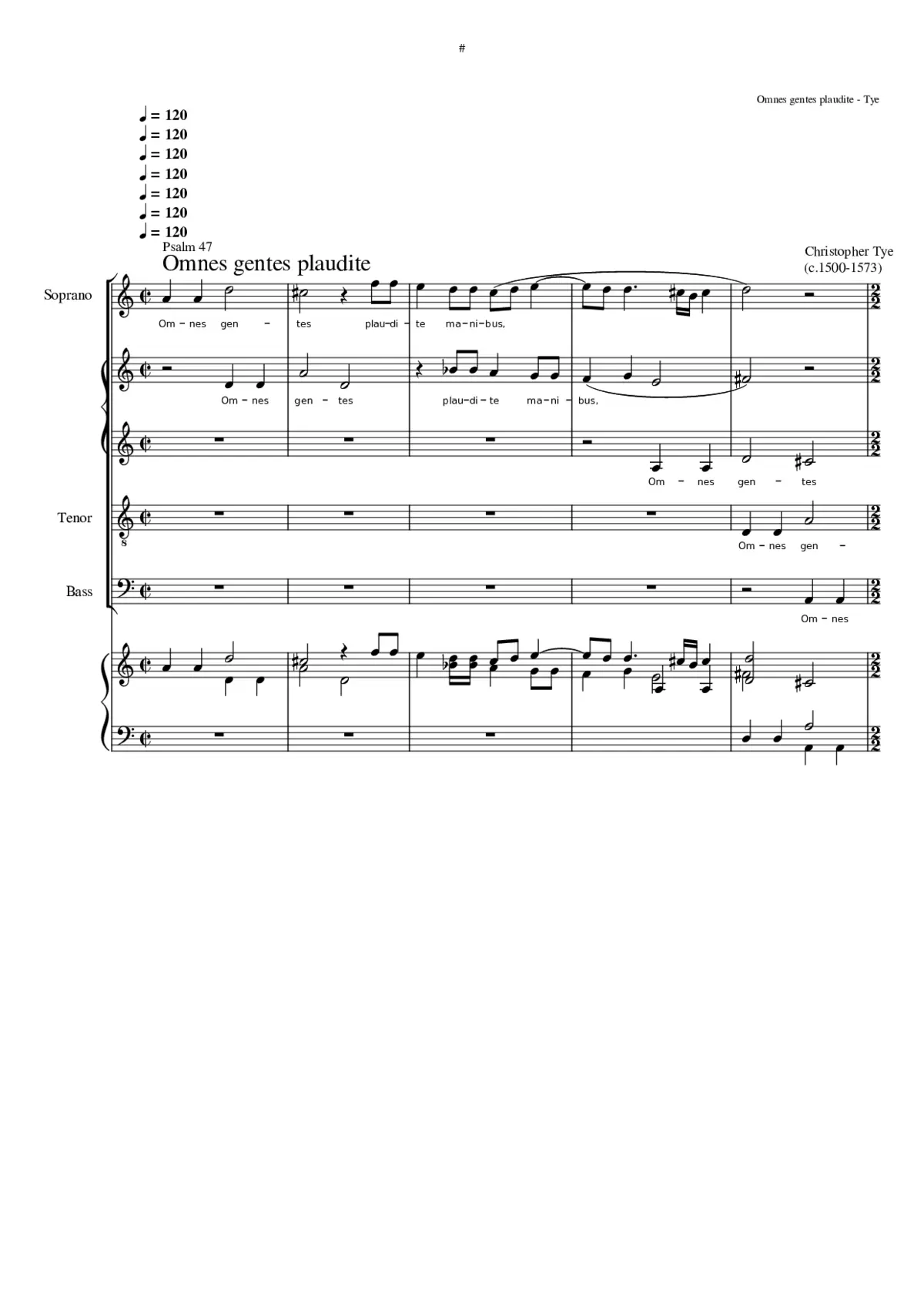 Omnes gentes plaudite manibus - Page 1