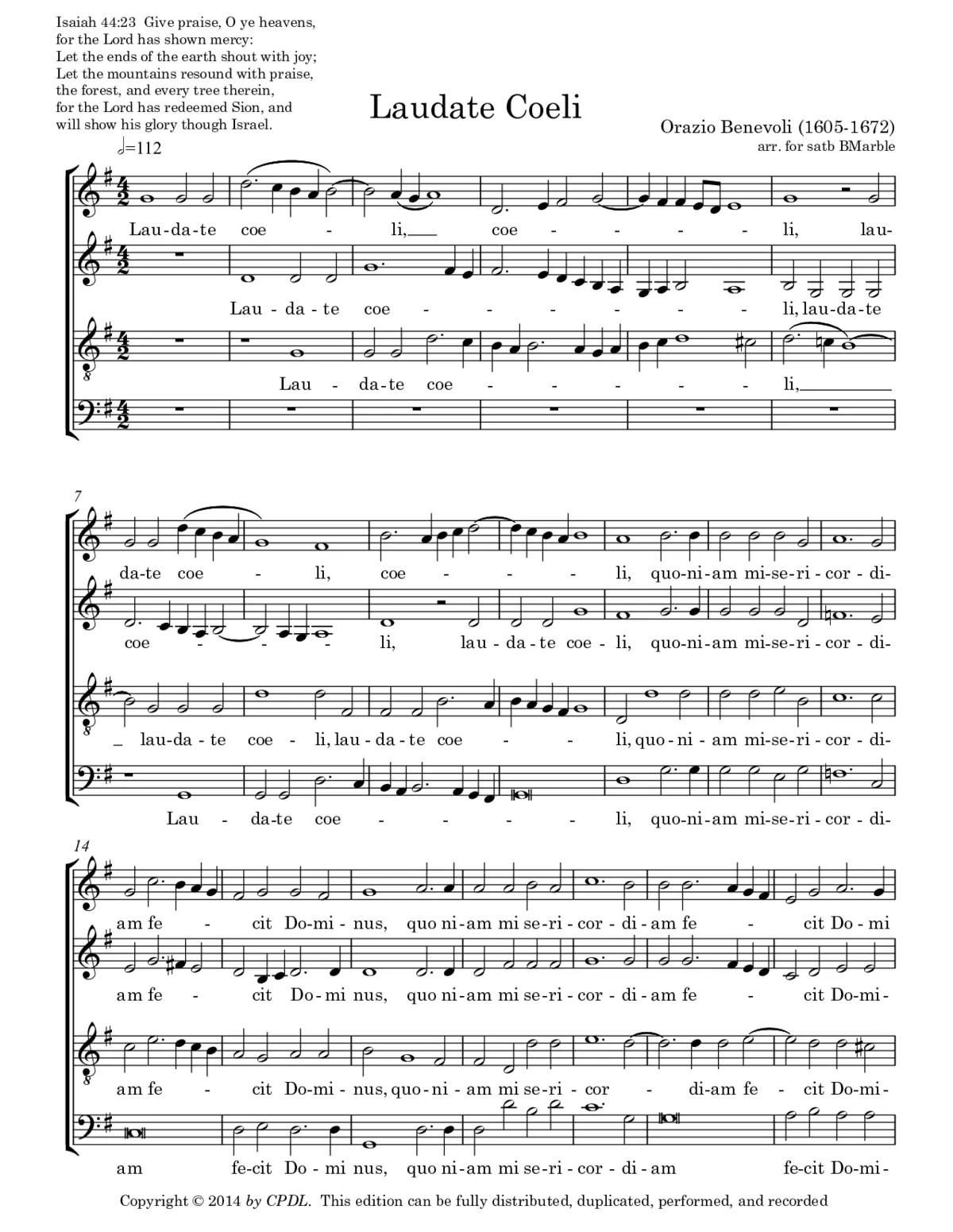 Laudate coeli - Page 1