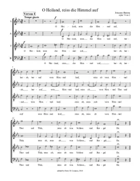 O Heiland, reiß die Himmel auf, Op. 74, No. 2