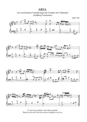 Goldberg-Variationen BWV 988