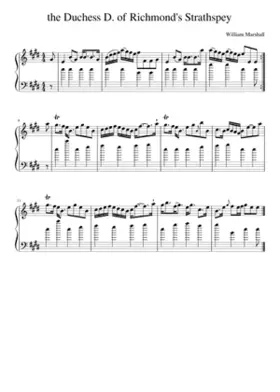 the Duchess D. of Richmond's Strathspey