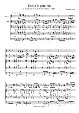 Dicite in gentibus, MH 364