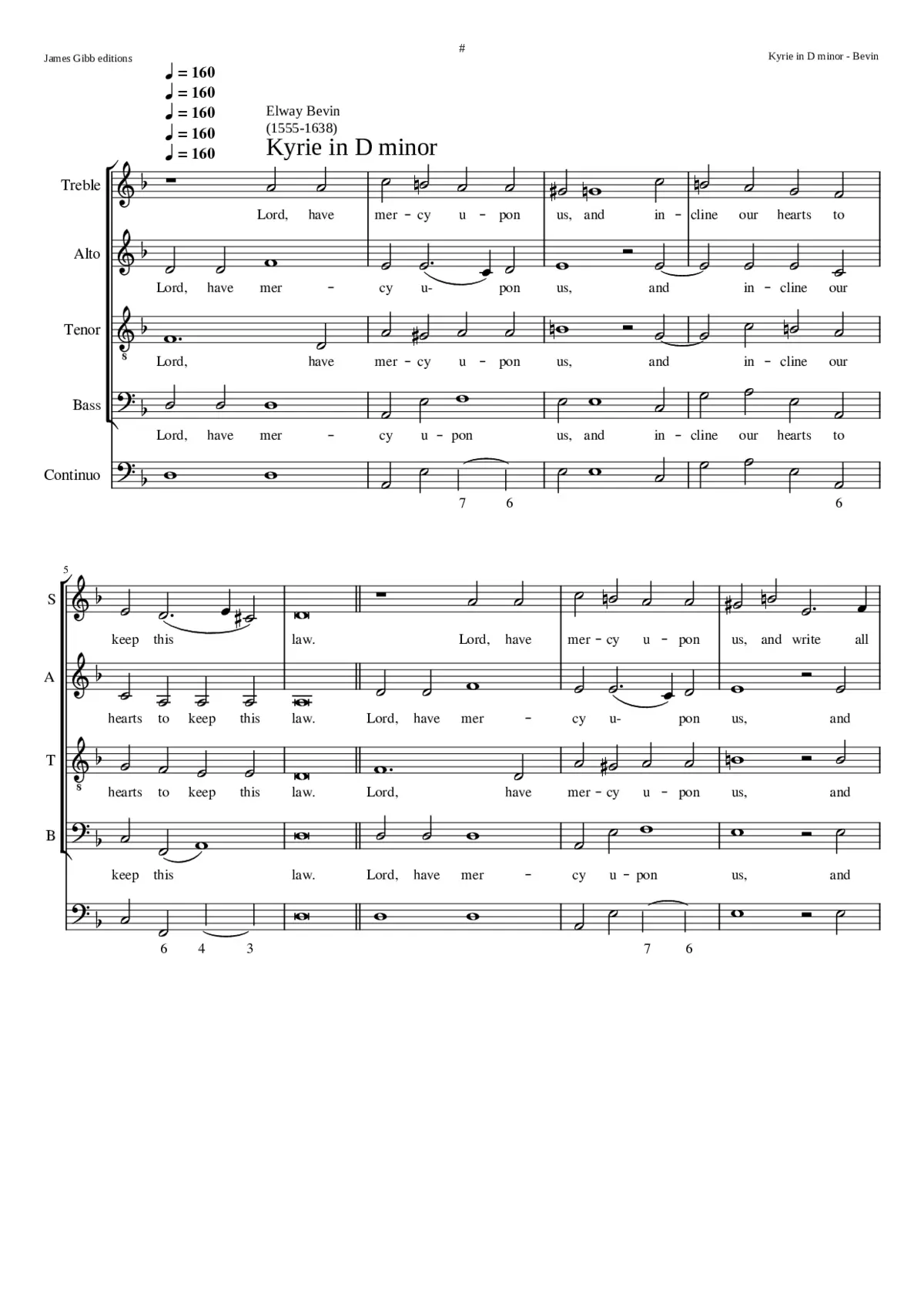 Kyrie in D minor - Page 1