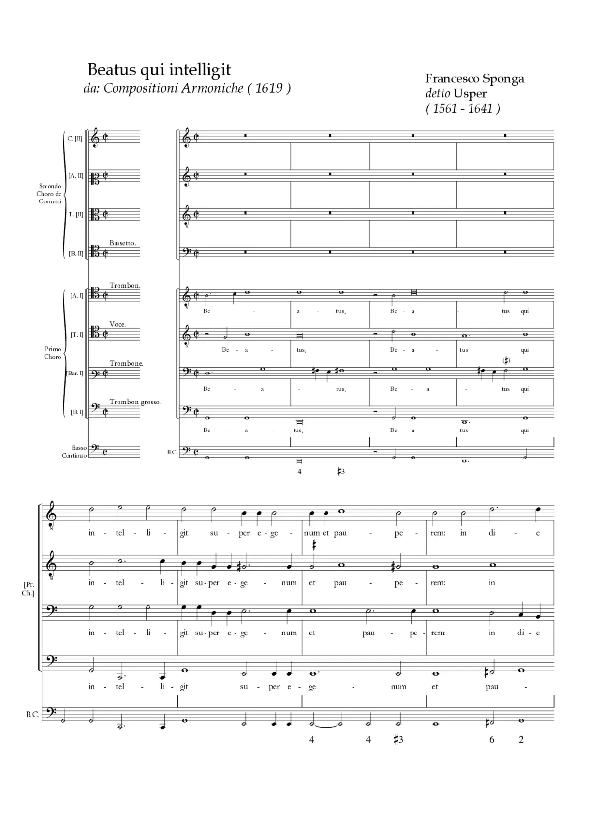 Beatus qui intelligit - Page 1