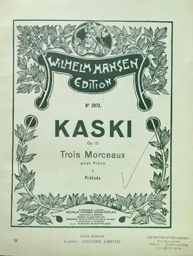 Trois Morceaux pour Piano