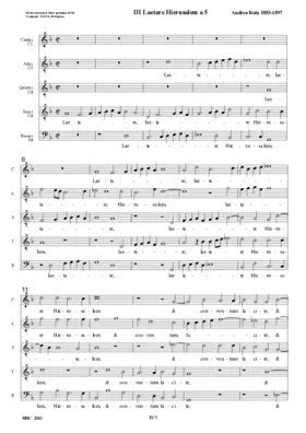 Laetare Hierusalem a 5