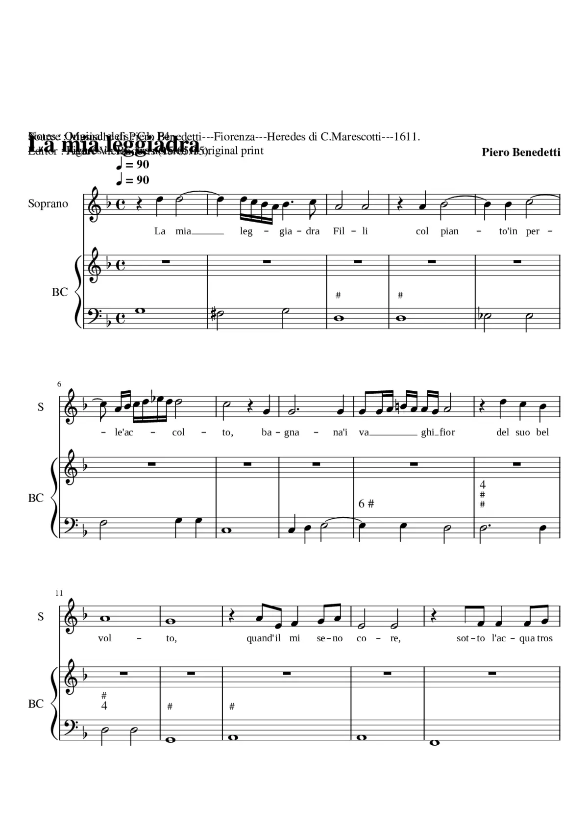 La mia leggiadra - Page 1