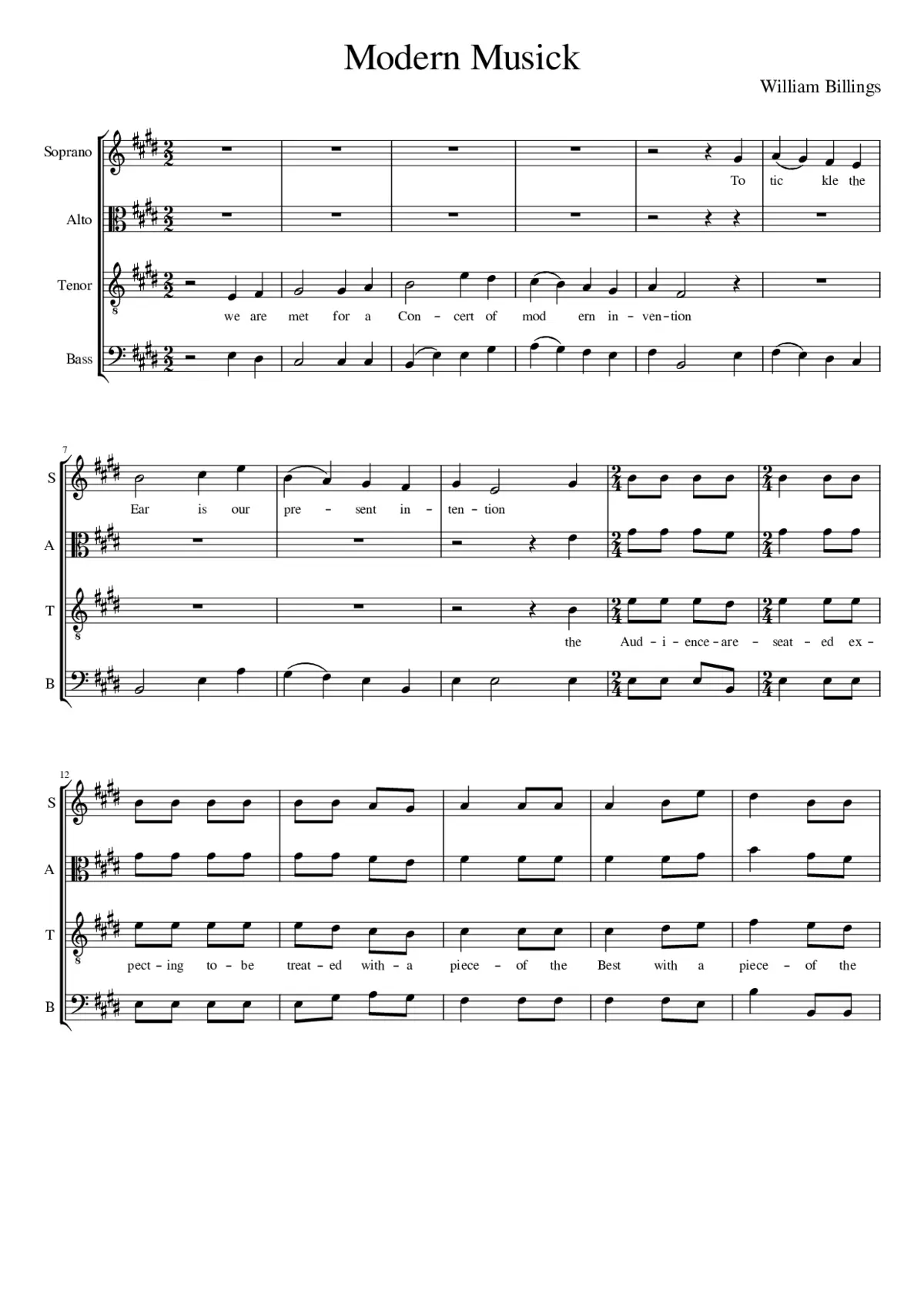 Modern Musick - Page 1