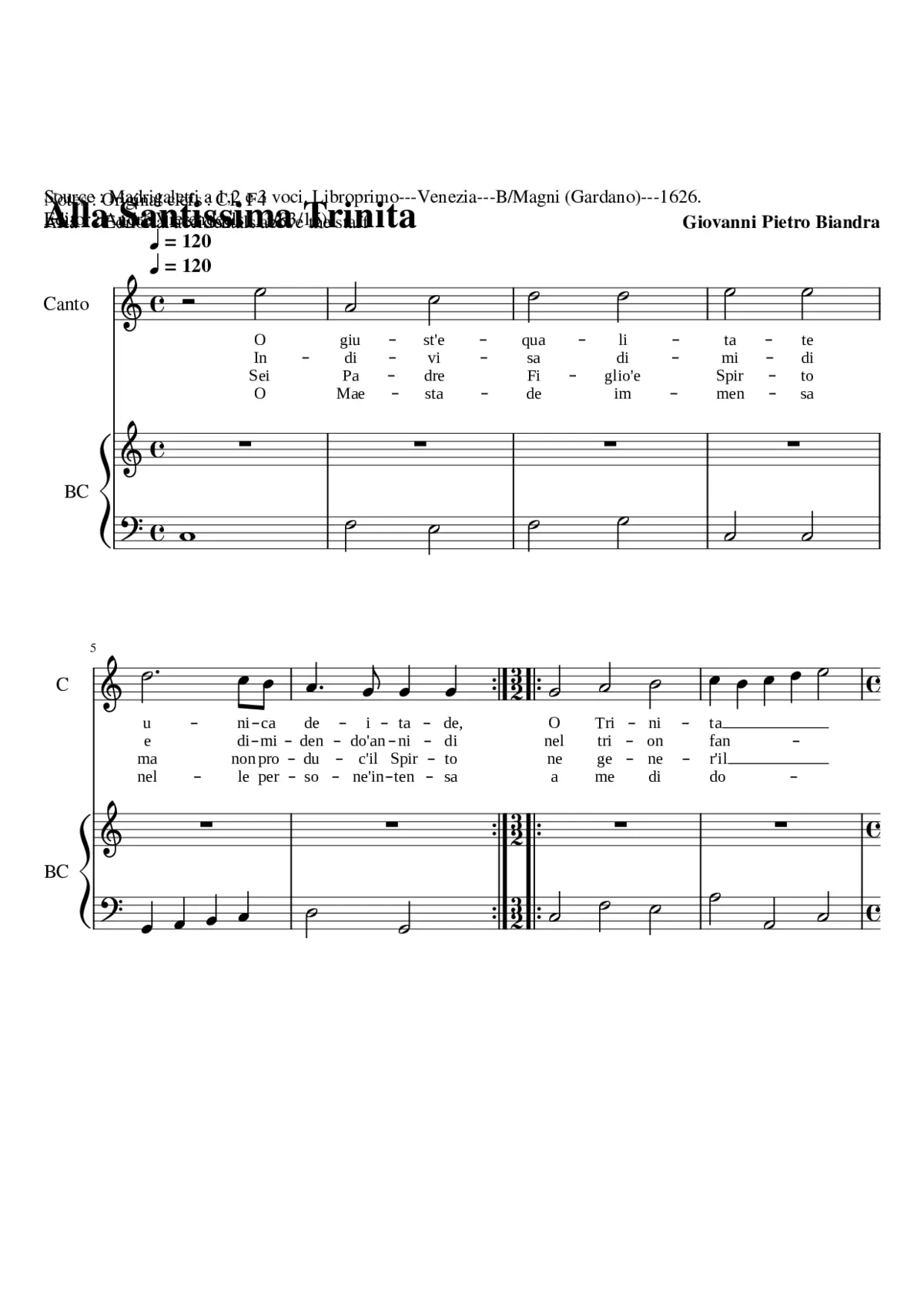 O giust' equalitate unica deitade - Page 1