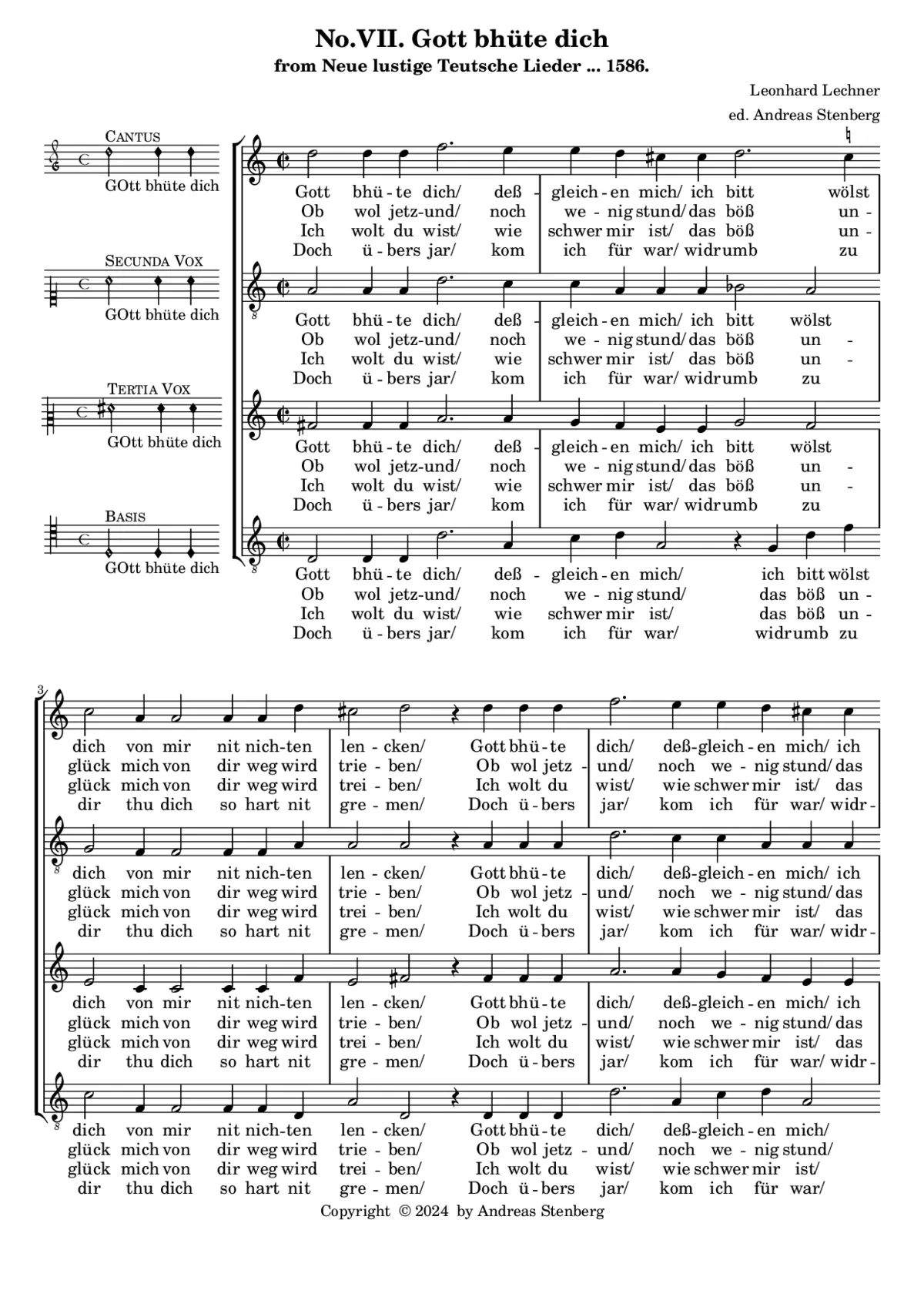 Gott b'hüte dich - Page 1
