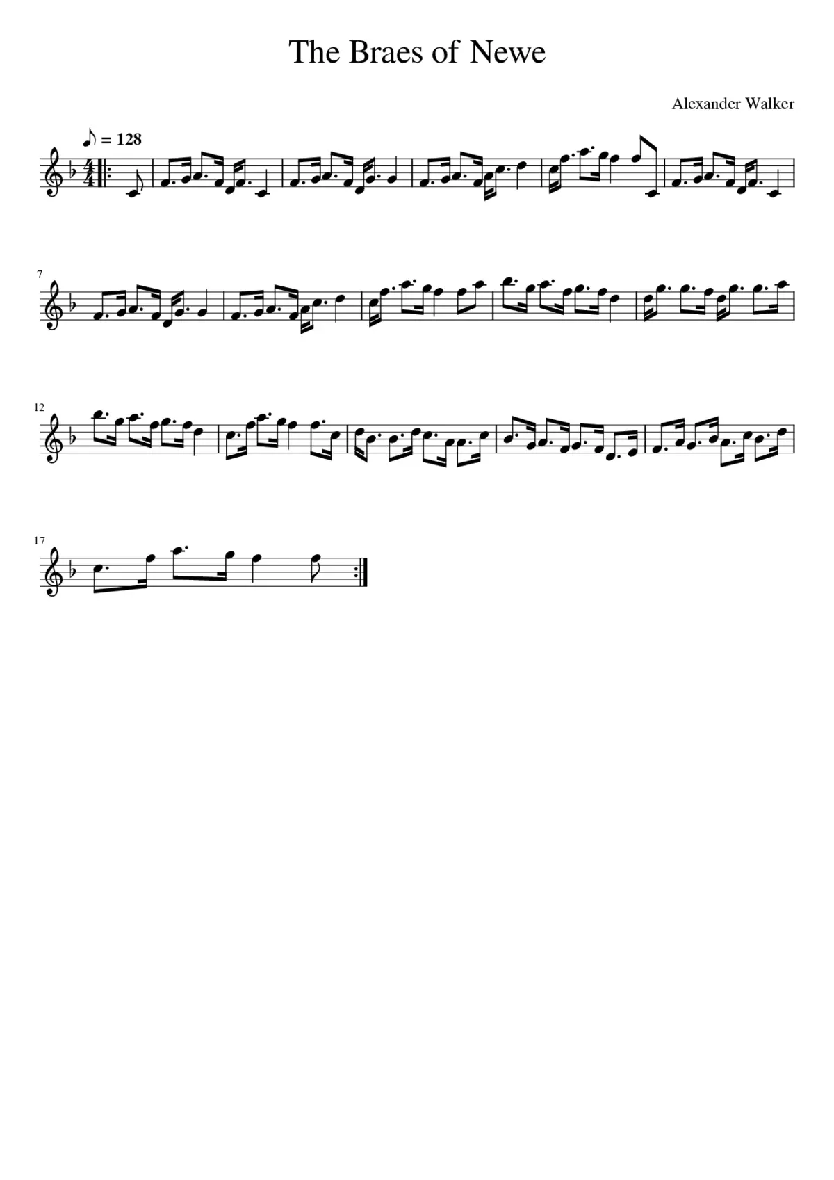 The Braes of Newe - Page 1