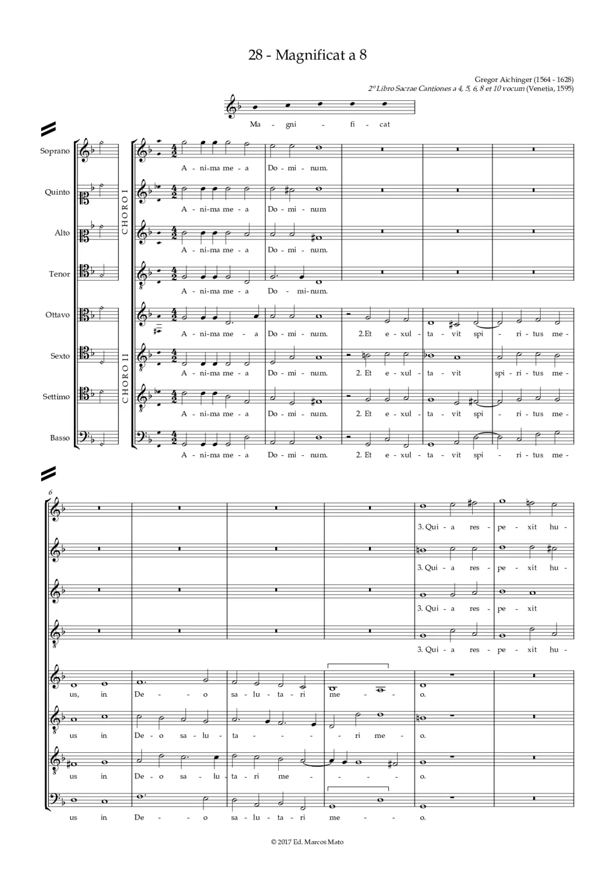 Magnificat a 8 - Page 1