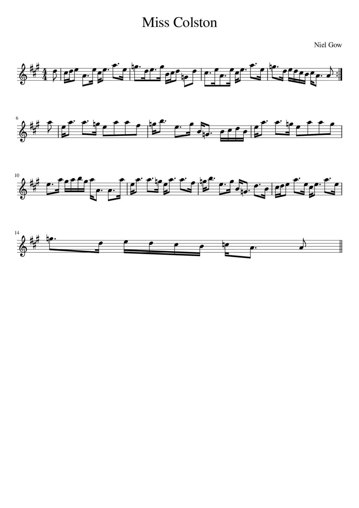 Miss Colston - Page 1