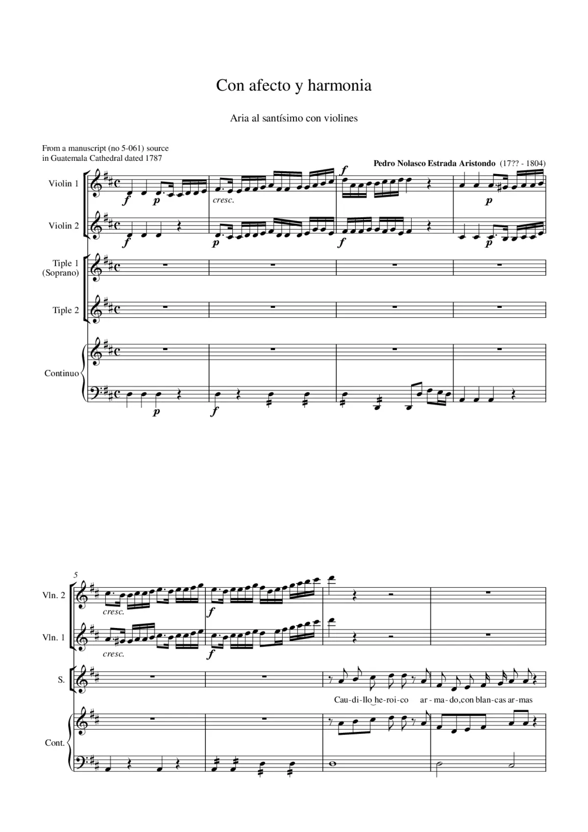 Con afecto y armonía - Page 1