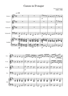 Canon and Gigue in D major P.37
