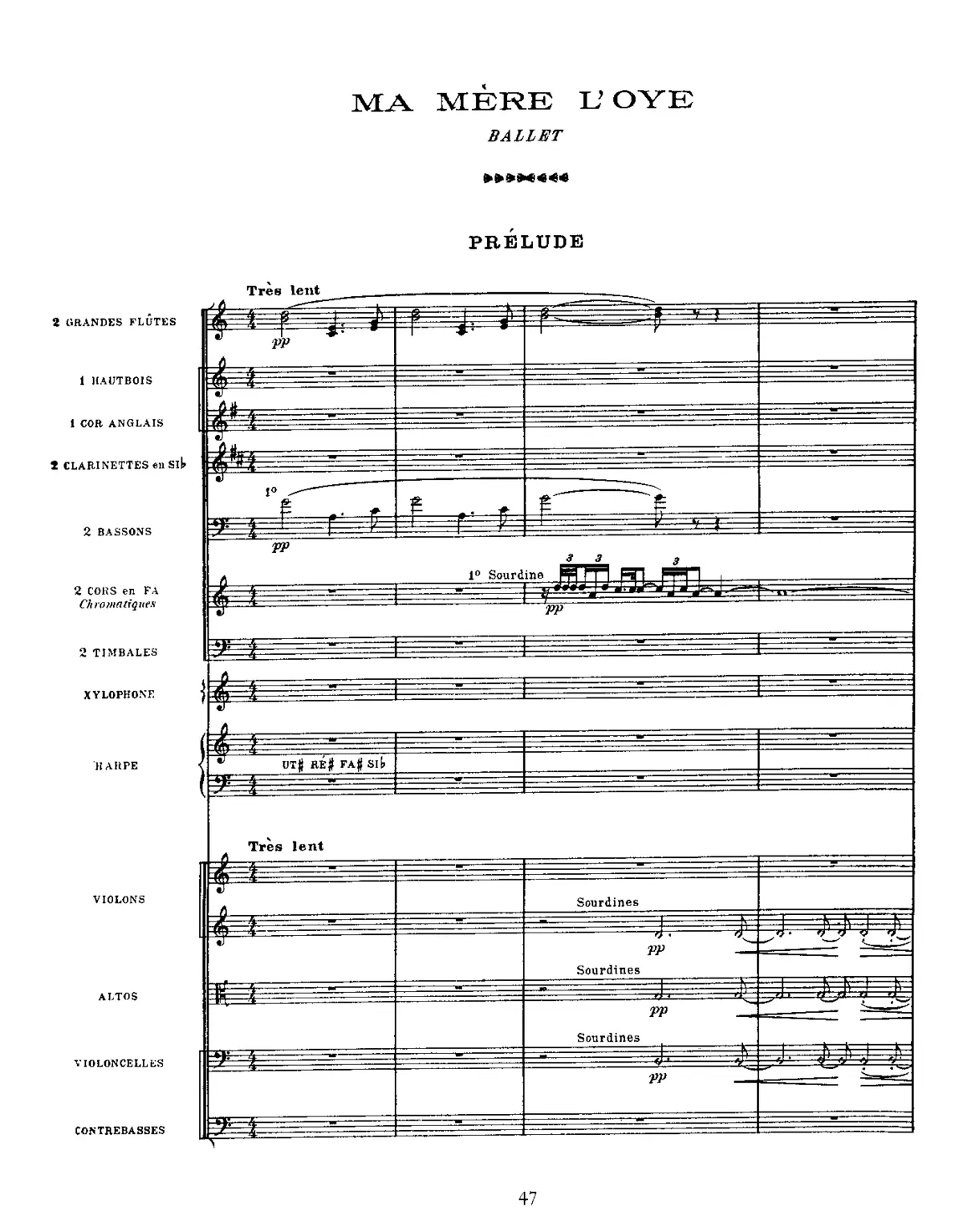 Ma Mère l'Oye - Page 1