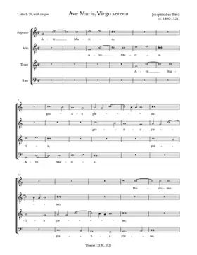 Ave Maria … Virgo serena