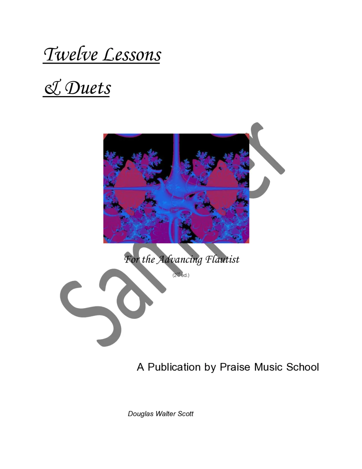 Twelve Lessons and Duets for the Advancing Flautist - Page 1