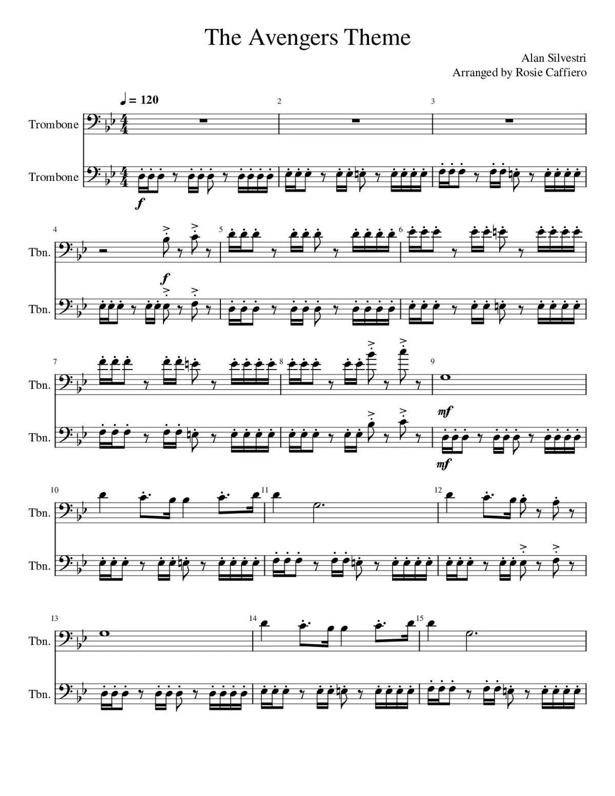 The Avengers Main Theme - Page 1