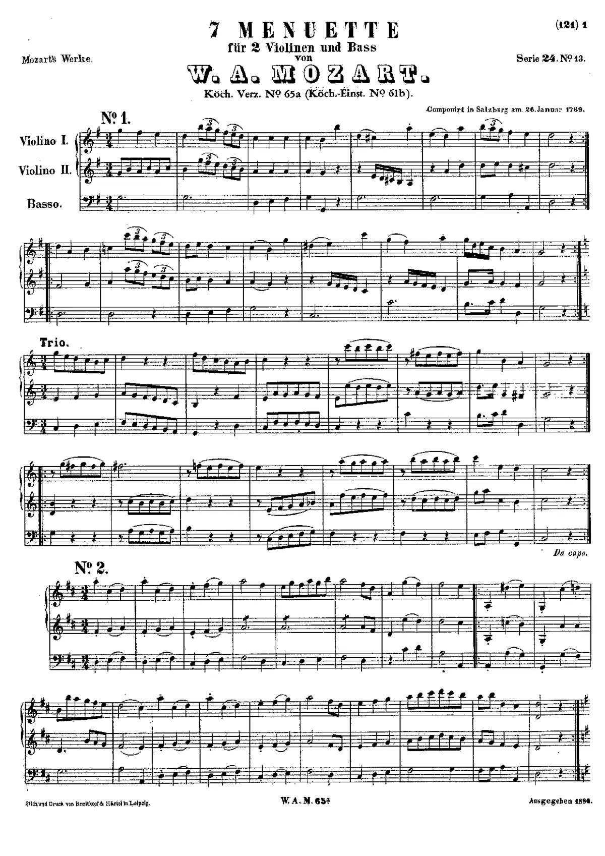 7 Minuets - Page 1