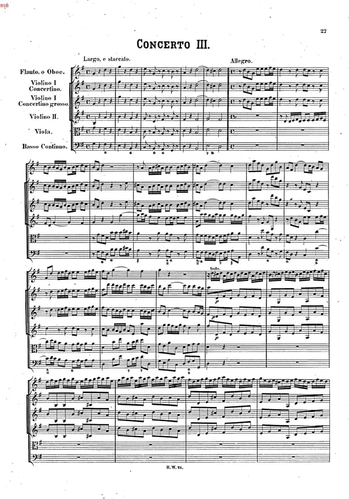 Concerto Grosso in G major - Page 1