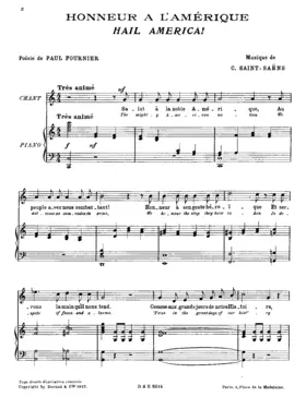 Honneur à l'Amérique