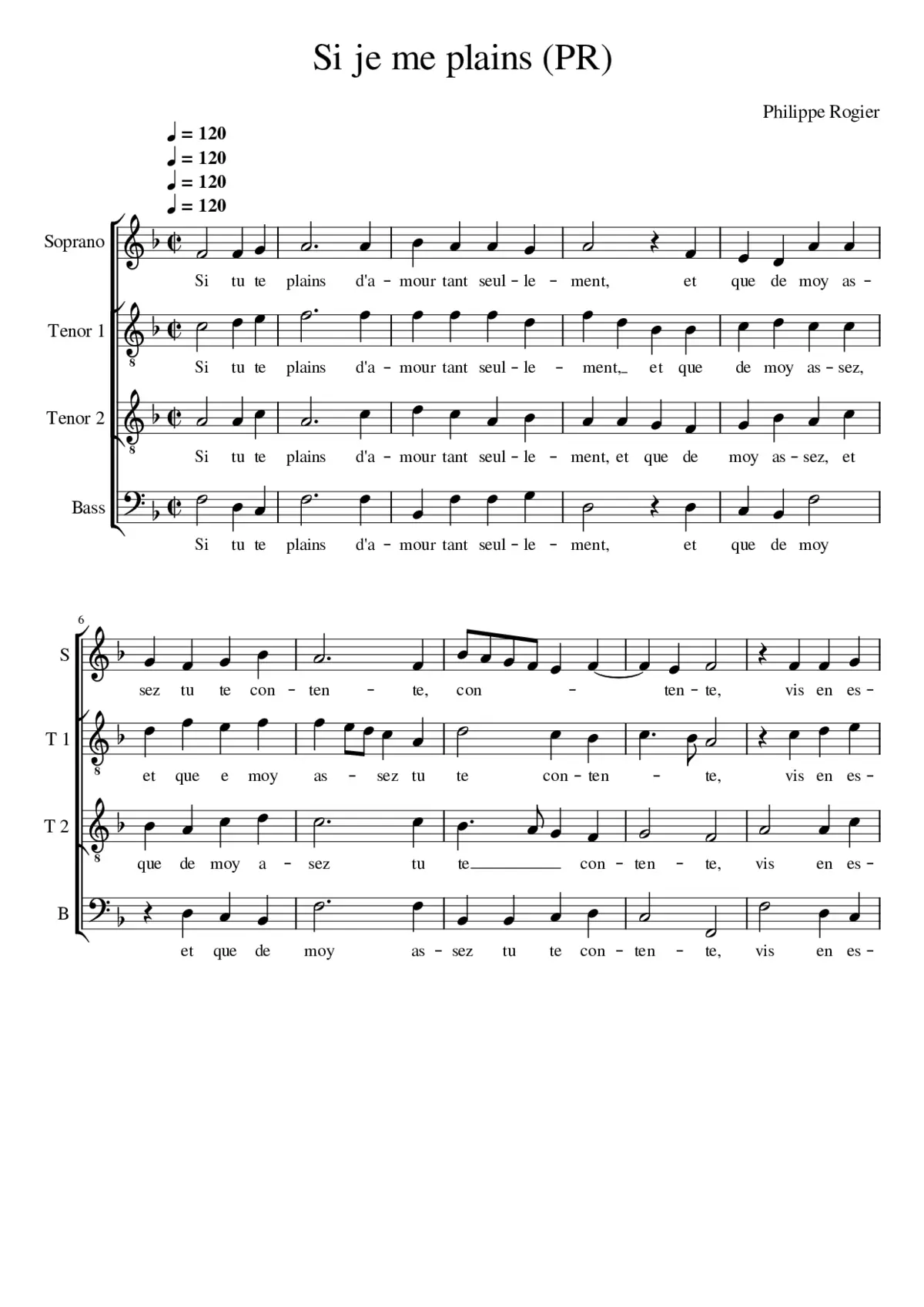 Si tu te plains - Page 1