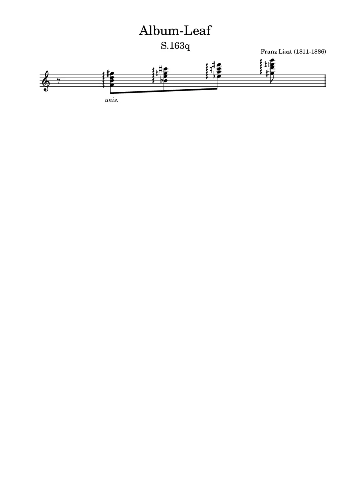 Album-Leaf, S.163q - Page 1