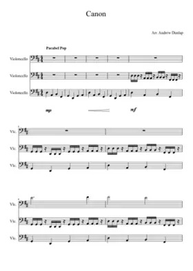 Canon and Gigue in D major P.37