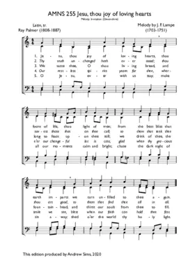 Jesu, thou joy of loving hearts