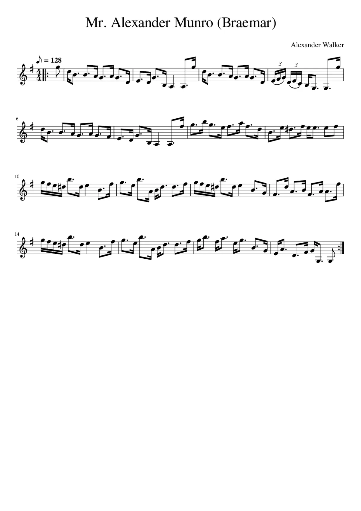 Mr. Alexander Munro (Braemar) - Page 1